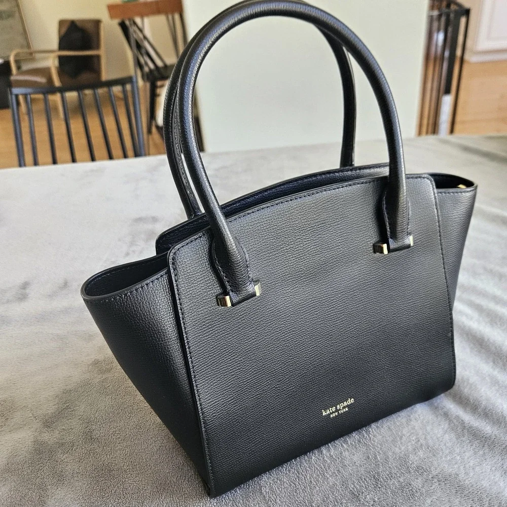 Kate Spade New York Sydney Medium Satchel Black/Black Retail $298 Crossbody‎